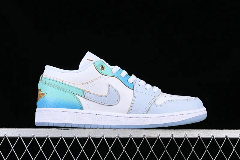 All categories Air Jordan Jordan series basketball shoes Air Jordan 1 Low G version pure original Air Jordan 1 Low AJ1 Joe 1 sea salt blue low-top cultural casual sneakers FN8899-131